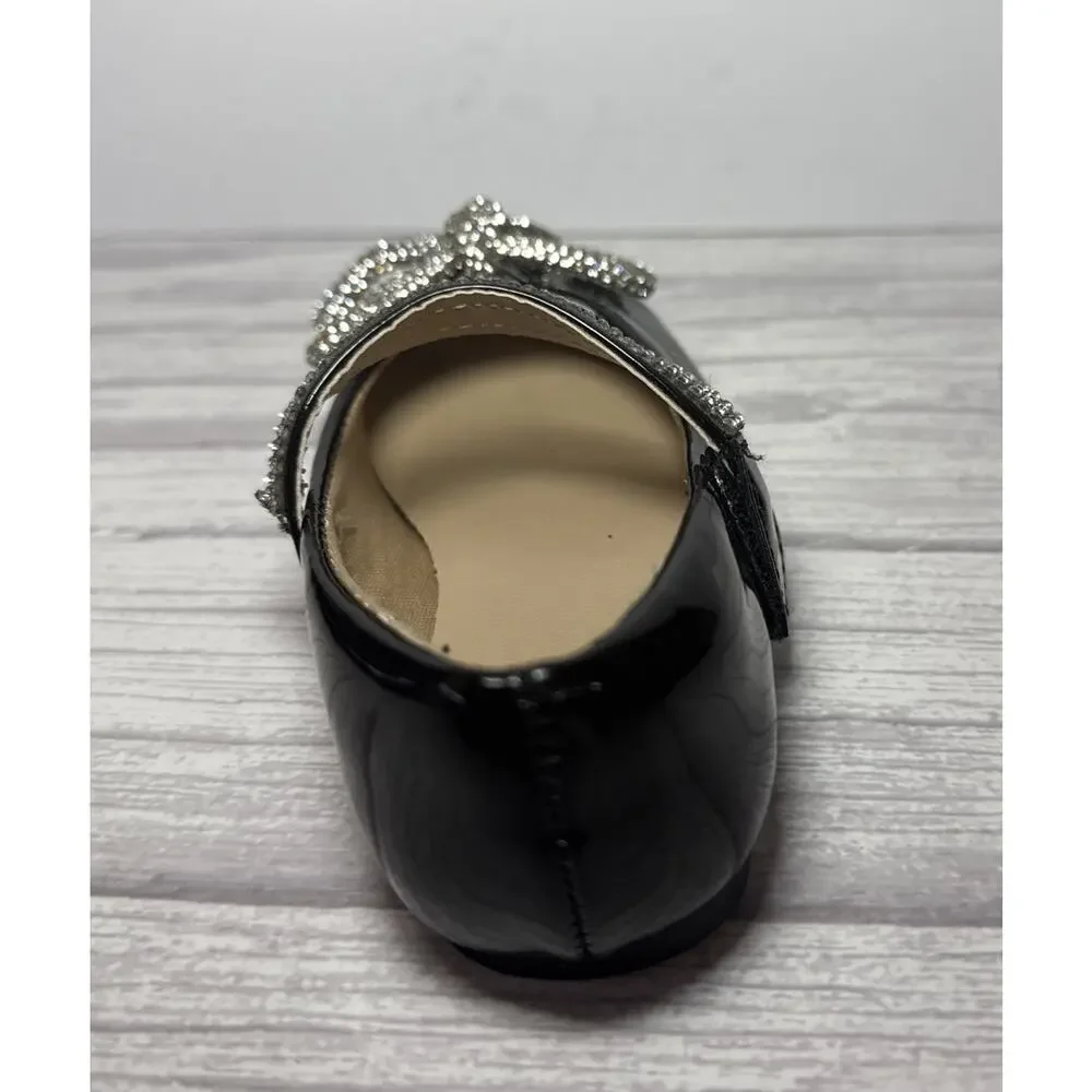 Kushyshoo Girl's Bow Mary Jane Dress Shoes Ballet Princess Flats Size 6